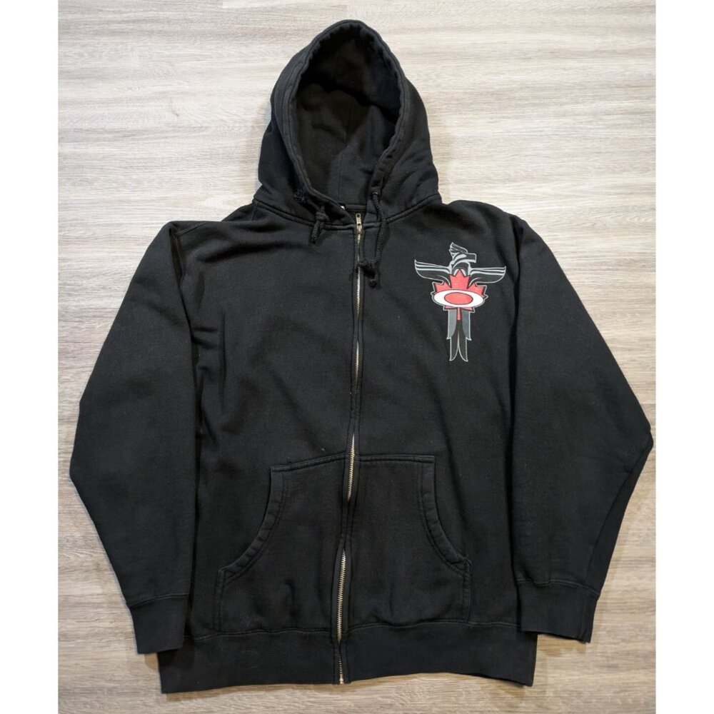 2010 Olympics Oakley Totem Canada Native Hoodie Size Medium Vintage Rare